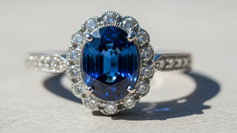 Bague Saphir Bleu