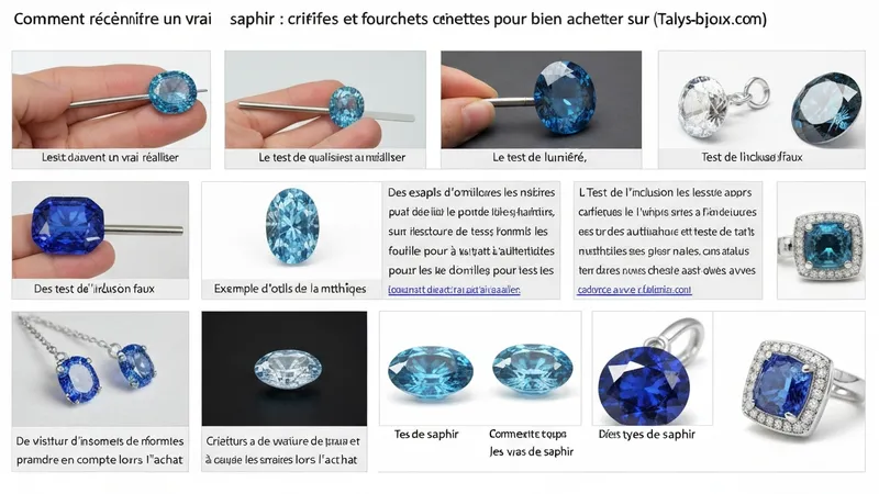 Comment reconnaître un vrai saphir : tests et conseils